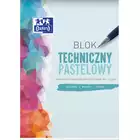 BLOK TECHNICZNY PASTELOWY OXFORD A4, 10 KARTEK