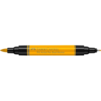 DWUSTRONNY PITT ARTIST PEN FABER-CASTELL, 109 DARK CHROME YELLOW