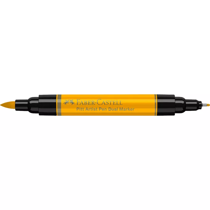 DWUSTRONNY PITT ARTIST PEN FABER-CASTELL, 109 DARK CHROME YELLOW