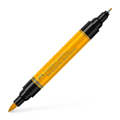 DWUSTRONNY PITT ARTIST PEN FABER-CASTELL, 109 DARK CHROME YELLOW