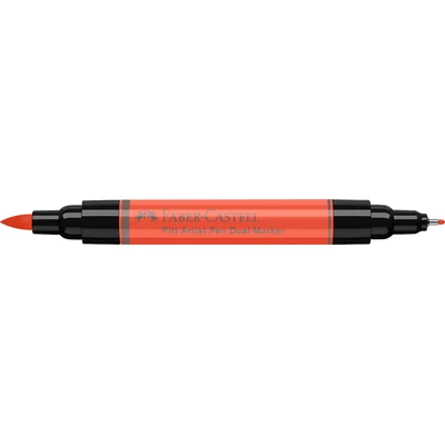 DWUSTRONNY PITT ARTIST PEN FABER-CASTELL, 118 SCARLET RED