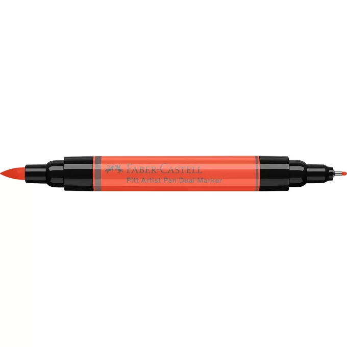 DWUSTRONNY PITT ARTIST PEN FABER-CASTELL, 118 SCARLET RED