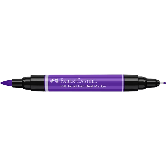 DWUSTRONNY PITT ARTIST PEN FABER-CASTELL, 136 PURPLE VIOLET