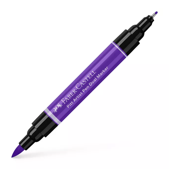 DWUSTRONNY PITT ARTIST PEN FABER-CASTELL, 136 PURPLE VIOLET