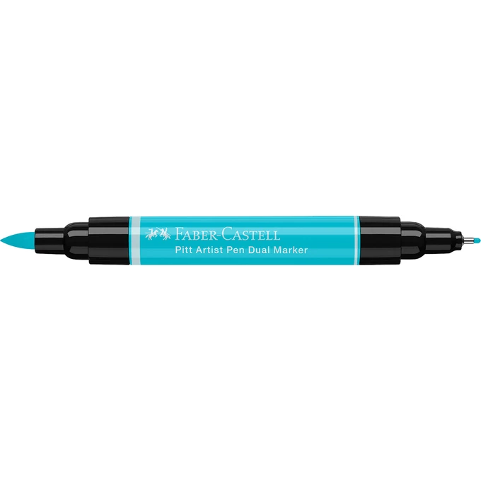 DWUSTRONNY PITT ARTIST PEN FABER-CASTELL, 154 LIGHT COBALT TURQUOISE