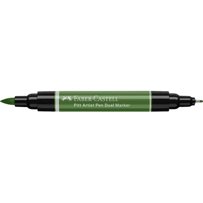 DWUSTRONNY PITT ARTIST PEN FABER-CASTELL, 174 CHROM GREEN OPAQUE