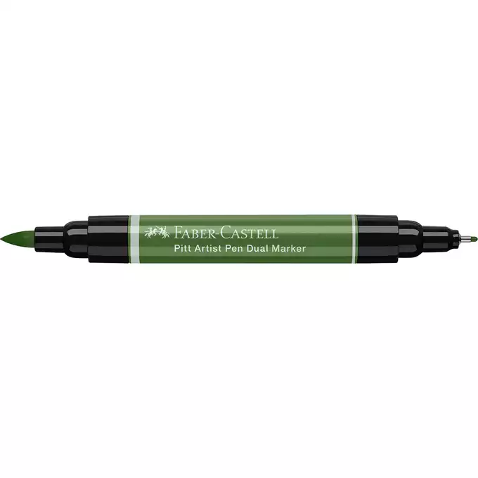 DWUSTRONNY PITT ARTIST PEN FABER-CASTELL, 174 CHROM GREEN OPAQUE