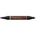 DWUSTRONNY PITT ARTIST PEN FABER-CASTELL, 175 DARK SEPIA