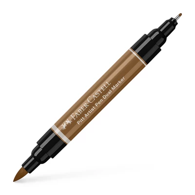 DWUSTRONNY PITT ARTIST PEN FABER-CASTELL, 180 RAW UMBER