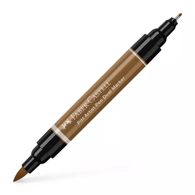 DWUSTRONNY PITT ARTIST PEN FABER-CASTELL, 180 RAW UMBER