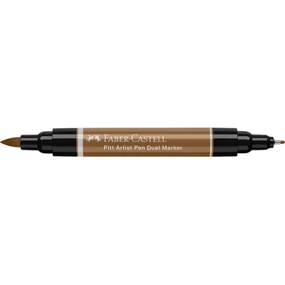 DWUSTRONNY PITT ARTIST PEN FABER-CASTELL, 180 RAW UMBER