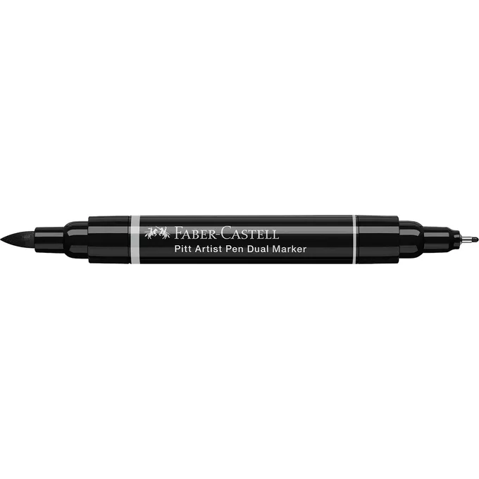 DWUSTRONNY PITT ARTIST PEN FABER-CASTELL, 199 BLACK