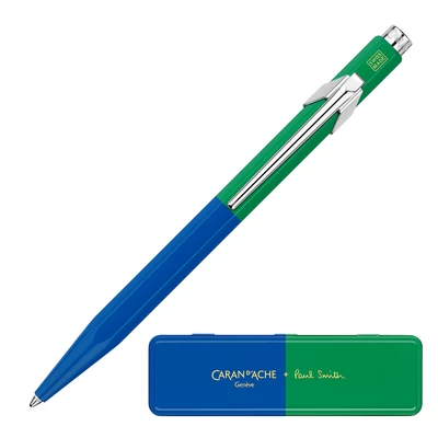 Długopis Caran d’Ache 849 Paul Smith Edycja #4 w pudełku Cobalt/Emerald