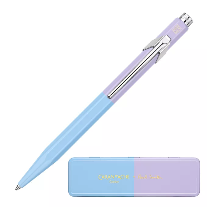 Długopis Caran d’Ache 849 Paul Smith Edycja #4 w pudełku Sky Blue/Lavender