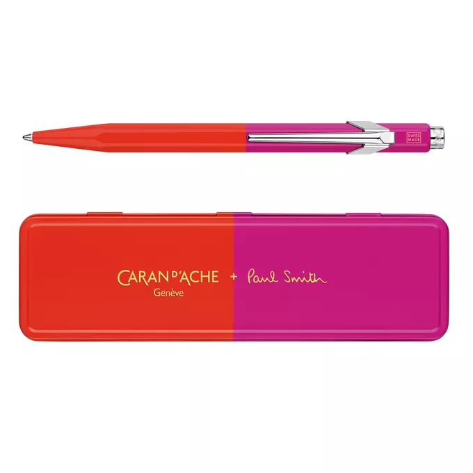 Długopis Caran d’Ache 849 Paul Smith Edycja #4 w pudełku WarmRed / MelrosePink