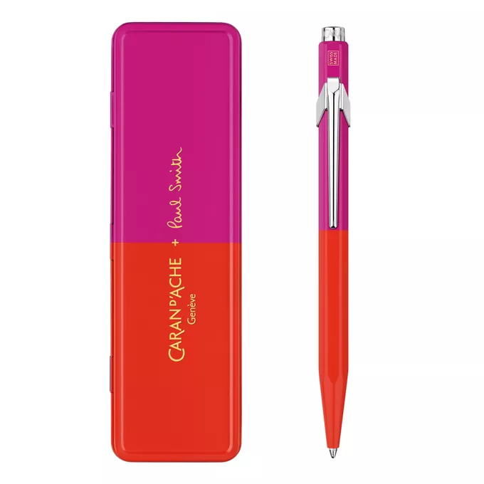 Długopis Caran d’Ache 849 Paul Smith Edycja #4 w pudełku WarmRed / MelrosePink