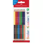 KREDKI DWUSTRONNE BICOLOR FABER-CASTELL 8 KOLORÓW