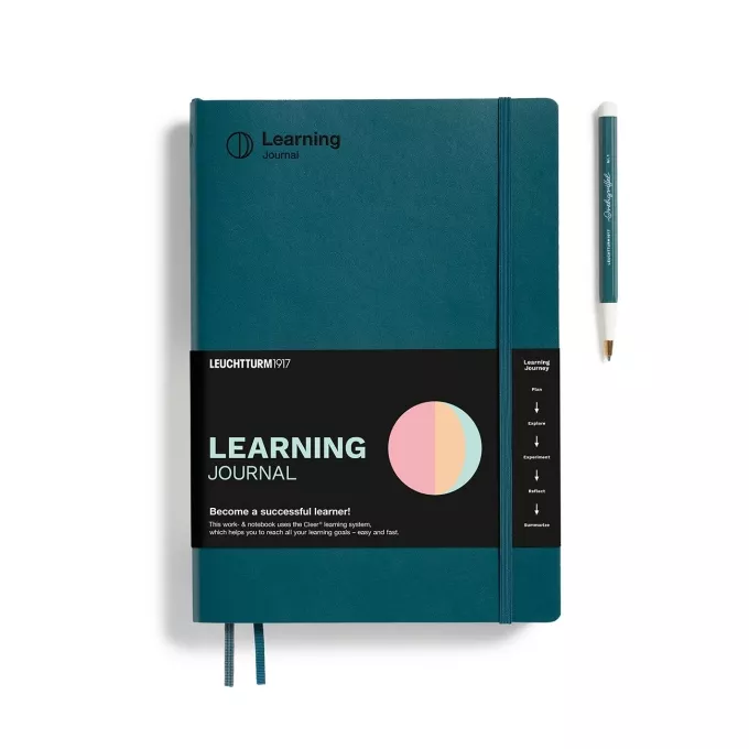 NOTATNIK LEUCHTTURM1917 LEARNING JOURNAL COMPOSITION(B5), MIĘKKA OPRAWA, PACIFIC GREEN