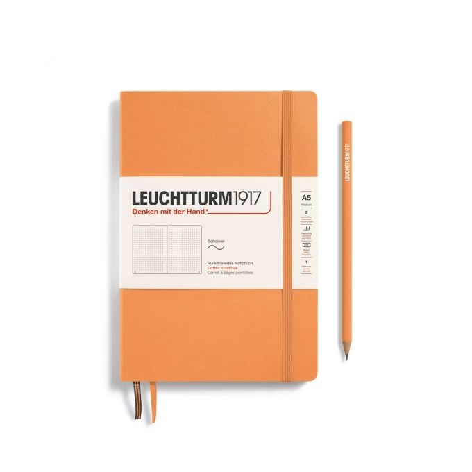 NOTATNIK LEUCHTTURM1917 MEDIUM (A5) MIĘKKA OPRAWA APRICOT