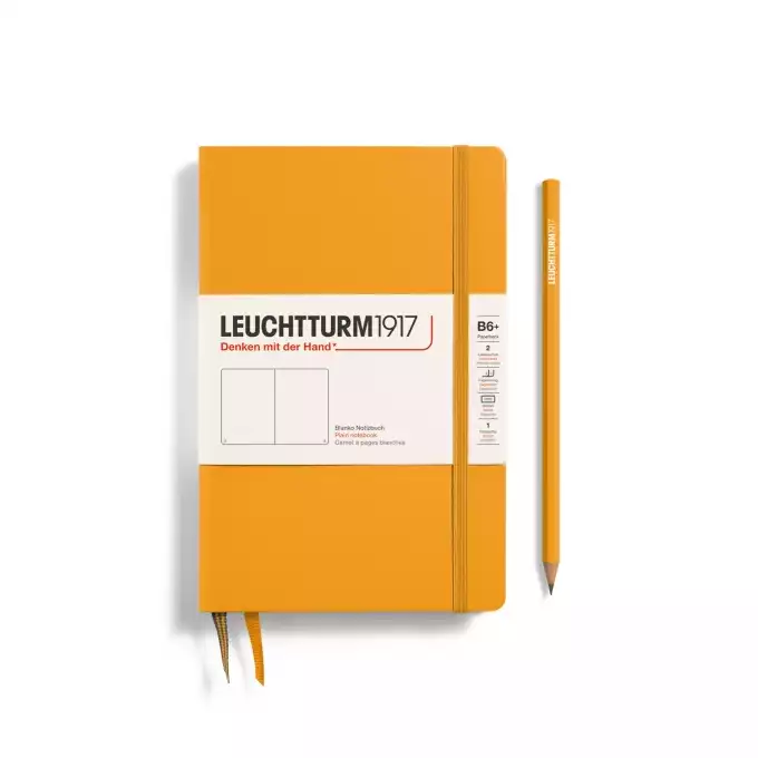 NOTATNIK LEUCHTTURM1917 PAPERBACK B6+, TWARDA OPRAWA, RISING SUN