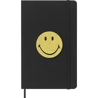 NOTATNIK MOLESKINE L (13X21 CM), SMILEY, W LINIE, TWARDA OPRAWA, 176 STRON