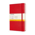 NOTES MOLESKINE CLASSIC L (13X21 CM), W LINIE, TWARDA OPRAWA, SCARLET RED, 400 STRON, CZERWONY