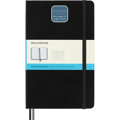 NOTES MOLESKINE CLASSIC L (13X21CM) W KROPKI, TWARDA OPRAWA, 400 STRON, CZARNY