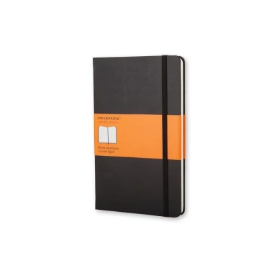 NOTES MOLESKINE CLASSIC L (13X21CM) W LINIE, TWARDA OPRAWA, 240 STRON, CZARNY