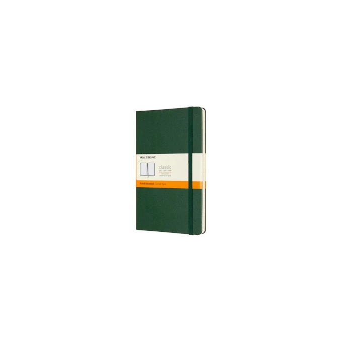 NOTES MOLESKINE CLASSIC L (13X21CM) W LINIE, TWARDA OPRAWA, MYRTLE GREEN, 240 STRON, ZIELONY