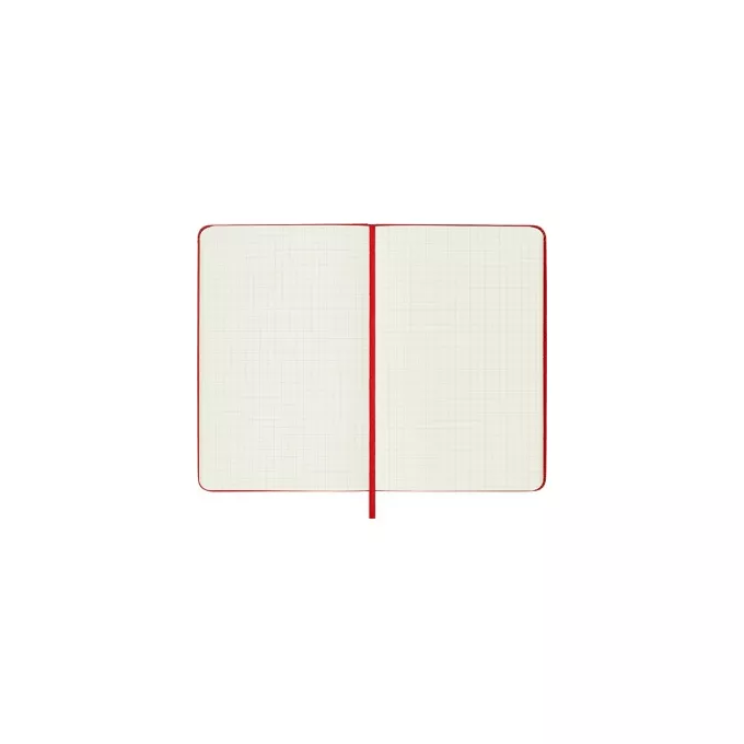 NOTES MOLESKINE CLASSIC M, 11,5X18 CM, W KRATKĘ, TWARDA OPRAWA, SCARLET RED, 208 STRON, CZERWONY