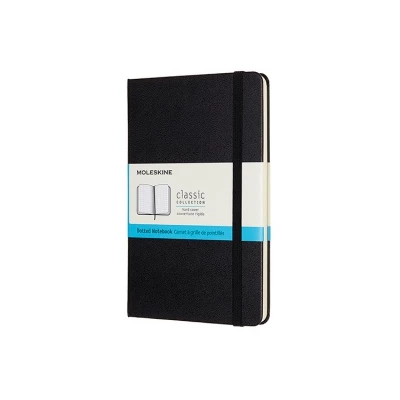 NOTES MOLESKINE CLASSIC M, 11,5X18 CM, W KROPKI, TWARDA OPRAWA, 208 STRON, CZARNY