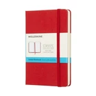 NOTES MOLESKINE CLASSIC P (9X14 CM) W KROPKI, TWARDA OPRAWA, SCARLET RED, 192 STRONY, CZERWONY