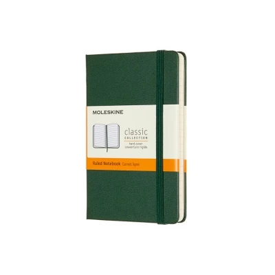 NOTES MOLESKINE CLASSIC P (9X14 CM) W LINIE, TWARDA OPRAWA, MYRTLE GREEN, 192 STRONY, ZIELONY