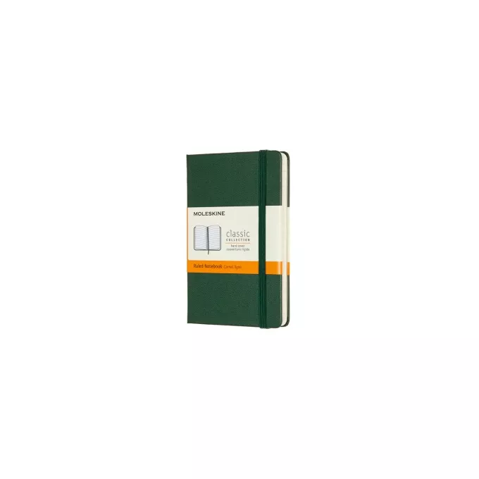 NOTES MOLESKINE CLASSIC P (9X14 CM) W LINIE, TWARDA OPRAWA, MYRTLE GREEN, 192 STRONY, ZIELONY