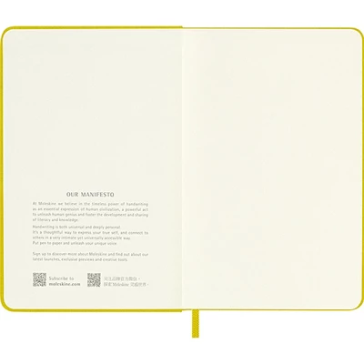 NOTES MOLESKINE P (9x14CM) LINIE, TWARDA OPRAWA, HAY YELLOW, 192 STRONY