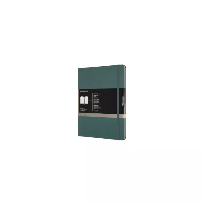 NOTES MOLESKINE PROFESSIONAL XL (19X25 CM), TWARDA OPRAWA, FOREST GREEN, 192 STRONY, ZIELONY