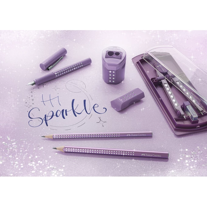 PIÓRO WIECZNE FABER-CASTELL, SPARKLE, M, VIOLET