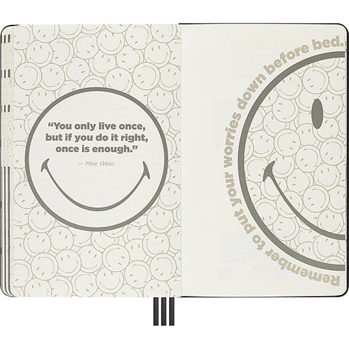 PLANER MOLESKINE L, POSITIVITY, SMILEY