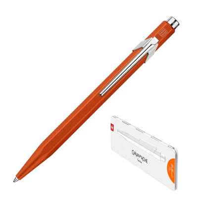 DŁUGOPIS CARAN D'ACHE 849 COLORMAT-X, W PUDEŁKU, POMARAŃCZOWY