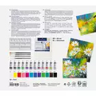 FARBY AKRYLOWE CREATIVE STUDIO FABER-CASTELL, 12 KOLORÓW + 4 PĘDZELKI + PŁÓTNO + PALETKA