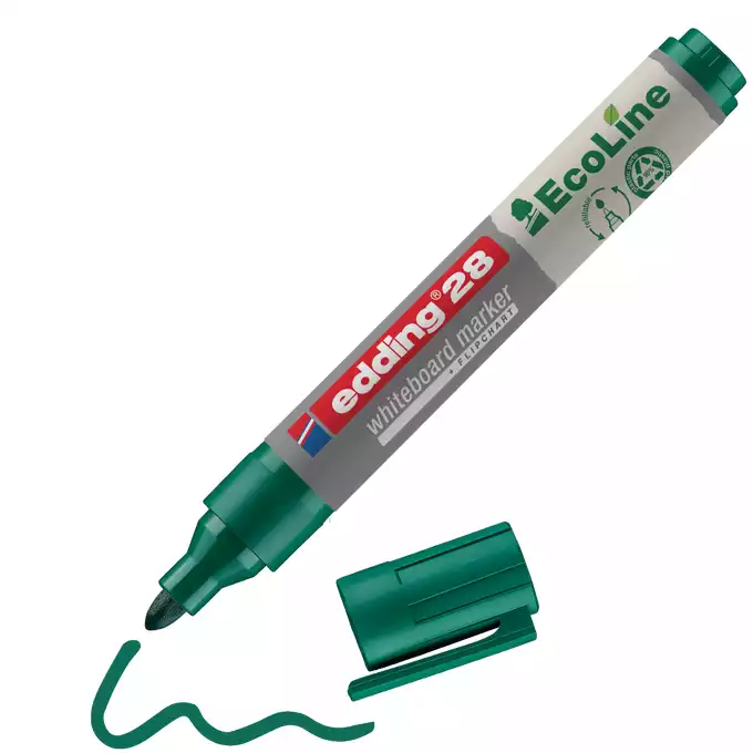 MARKER DO TABLIC E-28 EDDING ECOLINE, 1,5-3 MM, ZIELONY