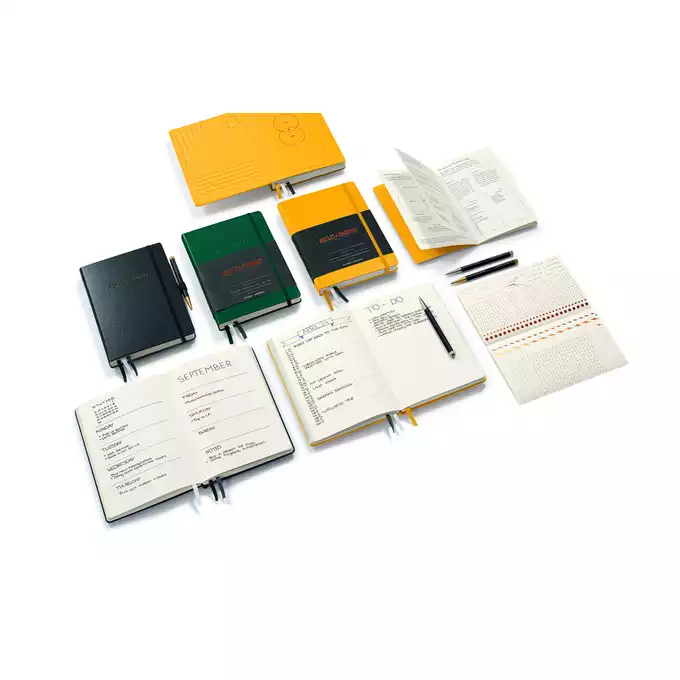 NOTATNIK LEUCHTTURM1917 BULLET JOURNAL 120G, MEDIUM (A5), ŻÓŁTY