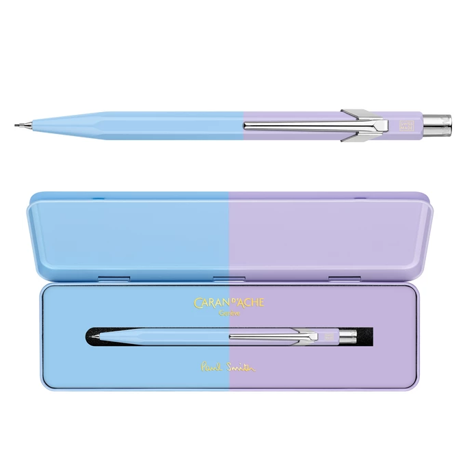 Ołówek automatyczny Caran d’Ache 844 Paul Smith Edycja #4 w pudełku Sky Blue/Lavender