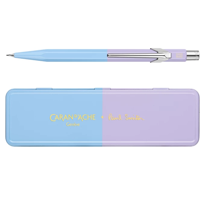 Ołówek automatyczny Caran d’Ache 844 Paul Smith Edycja #4 w pudełku Sky Blue/Lavender