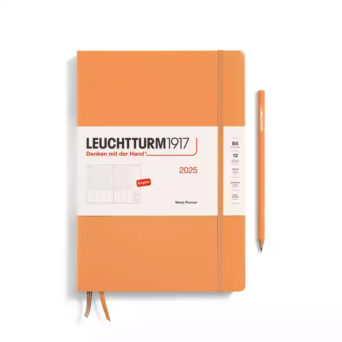 PLANER TYGODNIOWY PIONOWY LEUCHTTURM1917 COMPOSITION (B5) 2025 APRICOT (MORELOWY)