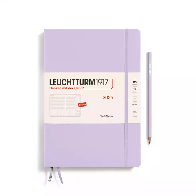 PLANER TYGODNIOWY PIONOWY LEUCHTTURM1917 COMPOSITION (B5) 2025 LILAC (LILIOWY)