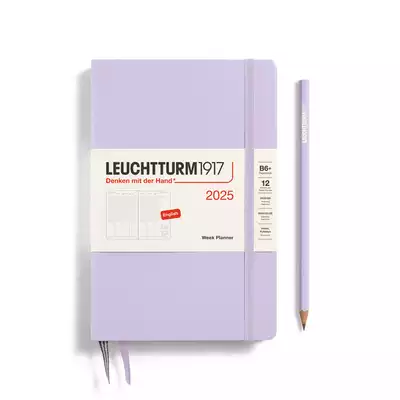 PLANER TYGODNIOWY PIONOWY LEUCHTTURM1917 PAPERBACK (B6+) 2025  LILAC (LILIOWY)