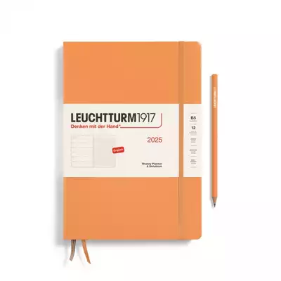 PLANER TYGODNIOWY Z NOTATNIKIEM LEUCHTTURM1917 COMPOSITION (B5) 2025 APRICOT (MORELOWY)