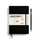 PLANER TYGODNIOWY Z NOTATNIKIEM LEUCHTTURM1917 MEDIUM (A5) 2025 CZARNY