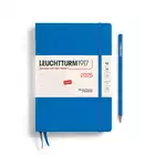 PLANER TYGODNIOWY Z NOTATNIKIEM LEUCHTTURM1917 MEDIUM (A5) 2025 NIEBIESKI, W KROPKI